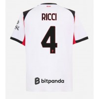 AC Milan Samuele Ricci #4 Vonkajší futbalový dres 2025-26 Krátky Rukáv
